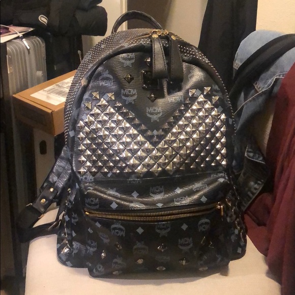 Medium MCM Black backpack